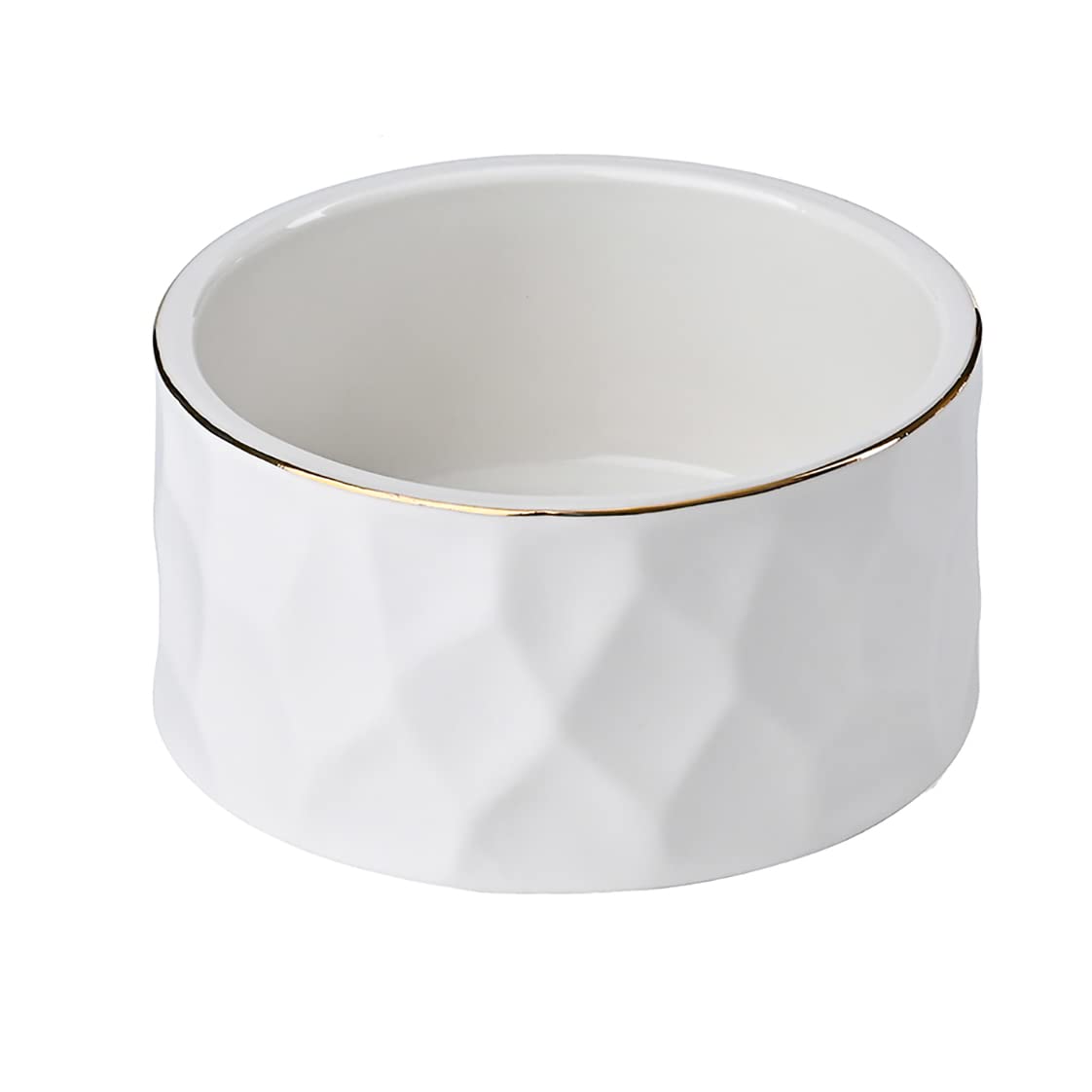 Aewill Ceramic Paper Clip Holder Ceramic Paper Clip Dispenser Organizer For Office Desk Binder Clip Holder (White)