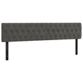 vidaXL Headboards 2 pcs Dark Gray 39.4"x2.8"x30.7"/34.6" Velvet