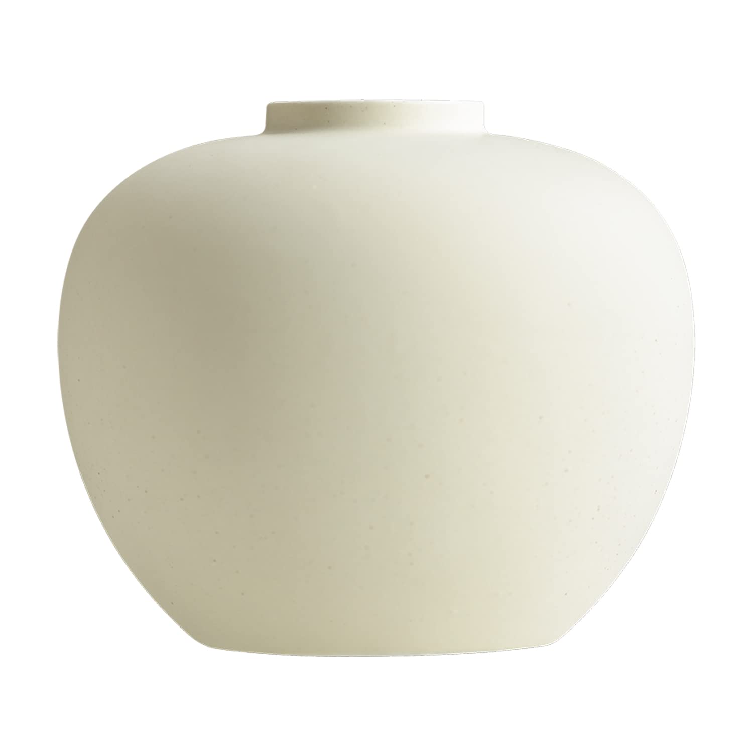 Full Moon Designed Vase, Shaping Flower Art and Displaying Hydroponic Plants, 6.5    7.2 (Matte Crme)