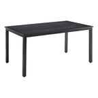 Crosley Furniture Kaplan 6-Person Rectangular Outdoor Dining Table With Umbrella Hole For Outside Patio, Oil-Rubbed Bronze