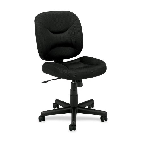 Wholesale Case Of 2 - Basyx Light-Duty Pneumatic Task Chair-Task Chair, Low-Back, 24-1/2&quot;X33-1/2&quot;X38-1/4&quot;, Black