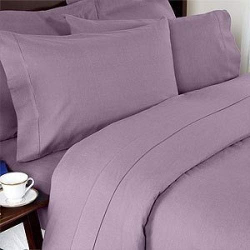 Elegance Linen Wrinkle-Free- 1500 Thread Count Queen Size Egyptian Quality 3Pcs Duvet Cover, Lilac