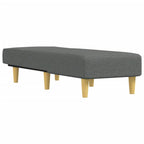 vidaXL Adjustable Chaise Longue in Dark Gray Fabric- Versatile Lounge Sofa Seat for Living Room, Bedroom with Modern Design and High-Density Foam