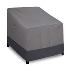 Easy-Going Waterproof Outdoor Lounge Chair Cover, Heavy Duty Patio Couch Cover, Windproof Outdoor Furniture Cover With Air Vent (1 Pack-35Wx38Dx31H Inch, Gray/Dark Gray)