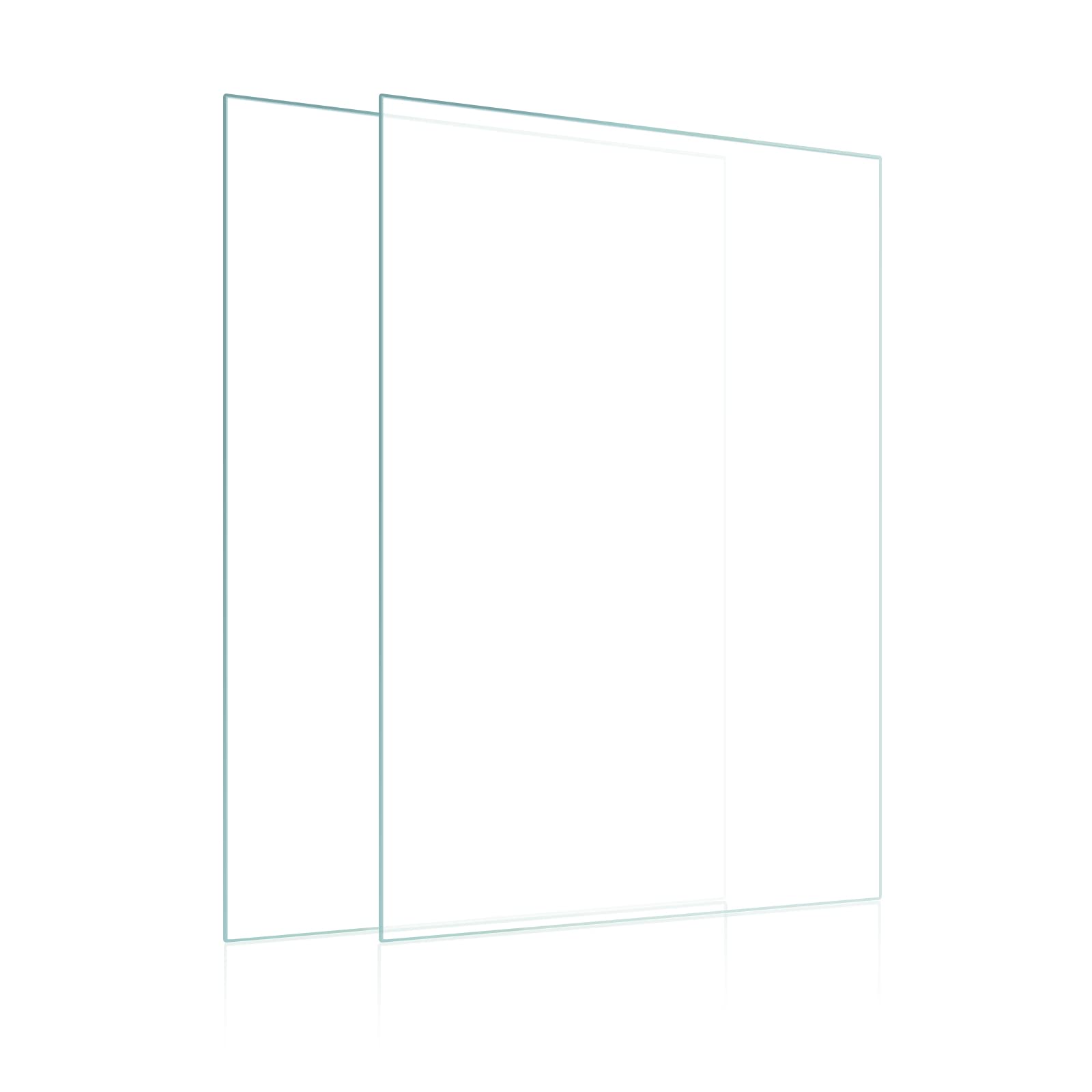 Egofine 5x7 Heat-Strengthened Glass Replacement 2 Pack, for 5 by 7 Photo Frame, Semi-Tempered Glass Cover Sheet