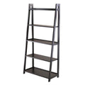 Ergode Contemporary Aaron A-Frame Shelf - 30.1" Width, 12.1" Depth - Solid Wood Frame - 3-Tier Design - 50 lbs Load Capacity - Sleek Black Finish (20513-VV)