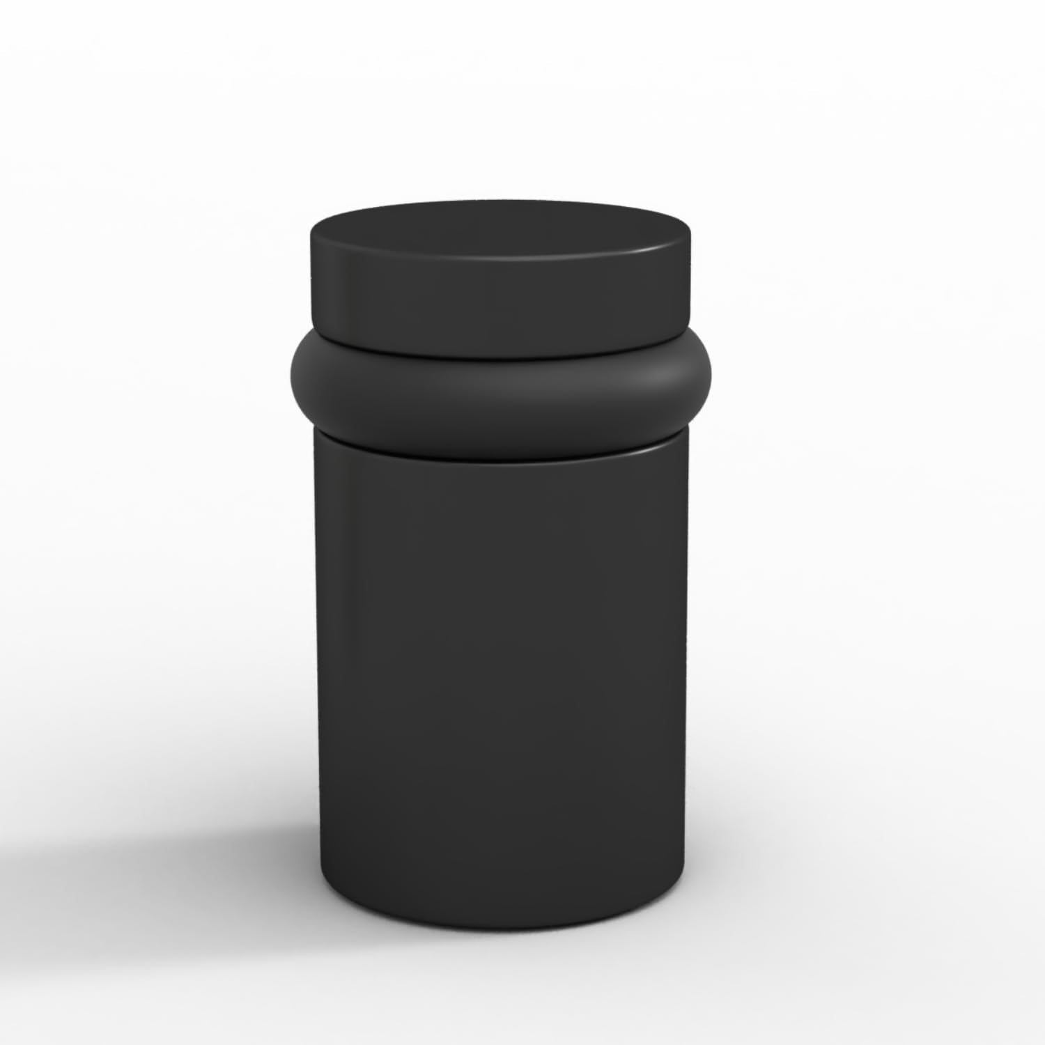 Mega Handles Floor Door Stopper - Wall Protectors From Door Knobs - Matte Black - 2 Inch