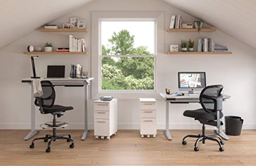 Safco Products Defy™ Electric Height Adjustable Sit to Stand Desk, Sit-Stand Desk for Home & Office