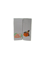 2 Pack Thanksgiving Kitchen Towels, 100% Soft Cotton, Basket Stuffers, (12X20 Inches) Decor Hand Towels Gift Packed, Decorative 