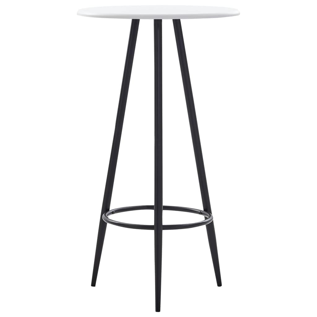 vidaXL Bar Table White 23.6&quot;x42.3&quot; MDF