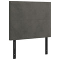 Vidaxl Velvet Headboards (2 Pcs) In Dark Gray | Stylish And Durable | Dimensions: 39.4"X2"X30.7"/34.6" | California Proposition 65 Warning