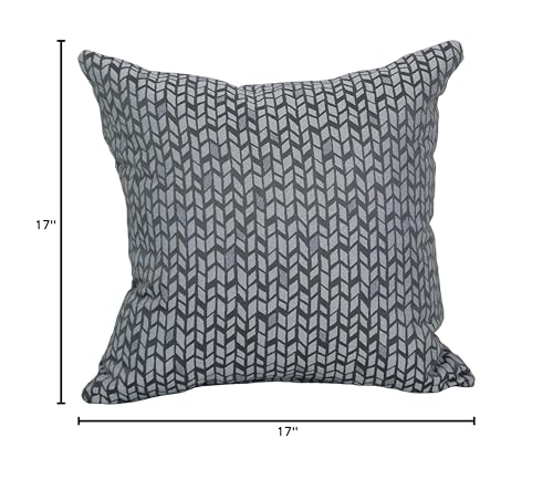 Blazing Needles Square Polyester Jacquard Throw Pillows, 17", Banyan Timber 4 Count