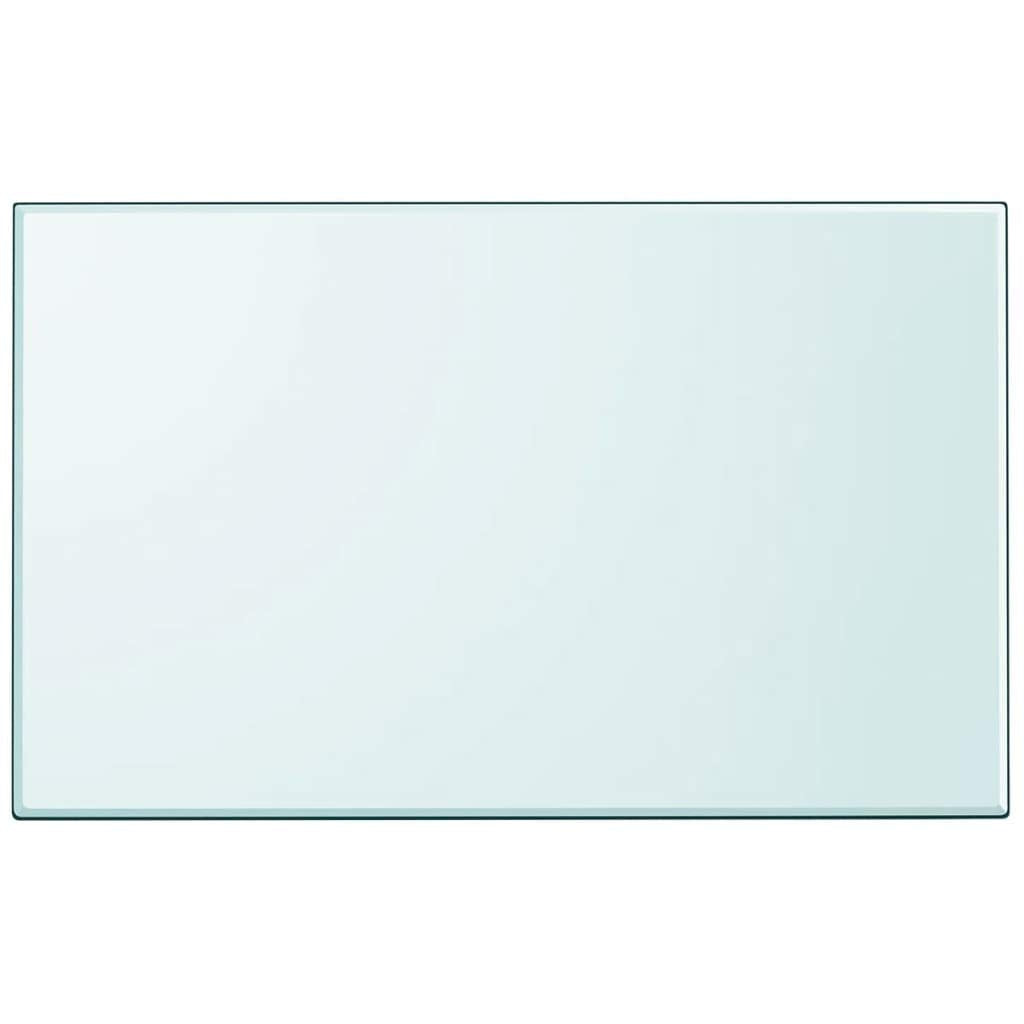vidaXL Rectangular Table Top - Tempered Glass - Transparent - Ideal for Dining, Coffee, Garden Tables - Scratch-Resistant - Easy to Clean - 39.4&quot;x24.4&quot;