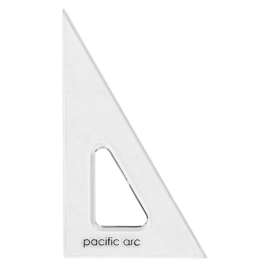 Pacific Arc'S Scholastic Triangle - 6 Inch - Clear - 30/60 Angle - Plain Edge - Polystyrene - Technical Drawing Tools, Drafting,