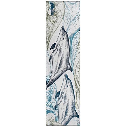 Harbor Ha10 Ivory Coastal Rug Runner 2' 3&quot; X 7 ' 6&quot;