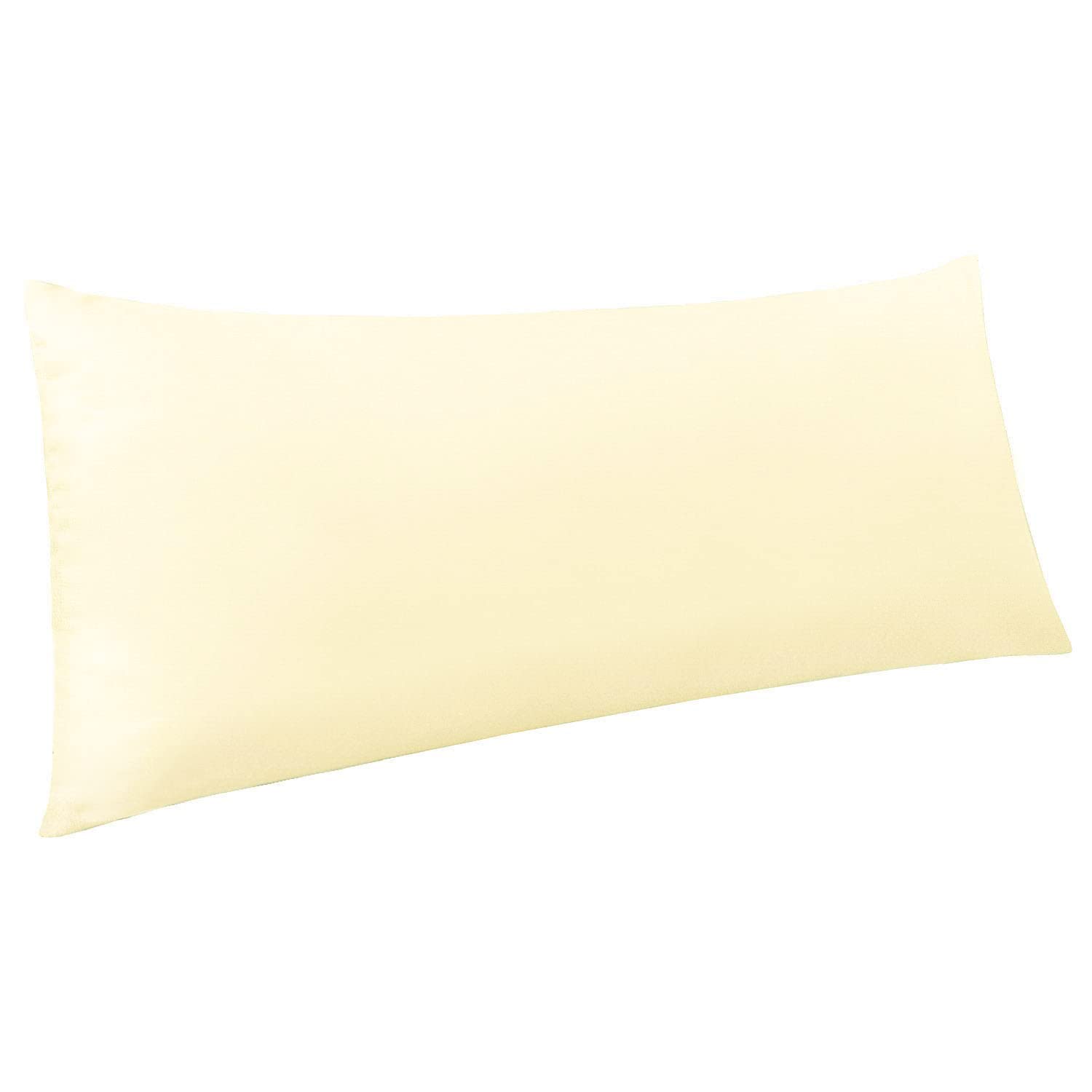 Ntbay Body Pillowcase - Brushed Microfiber 20X54 Pillowcase - Soft, Wrinkle-Free, Fade-Resistant, Stain-Resistant, Ivory Body Pi
