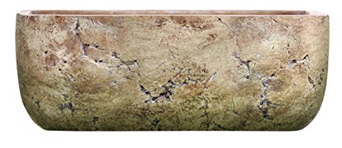 Classic Home And Garden 240001P-432 Dakota Trough, Earth Moss, Large