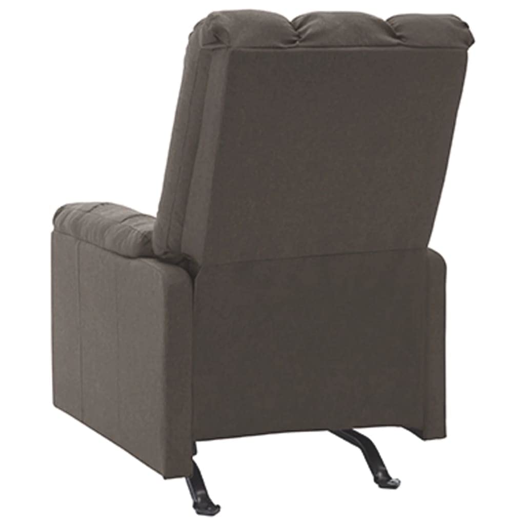 vidaXL Taupe Fabric Massage Recliner - Modern Design, Durable Plywood and Metal Construction, Compliant with California’s Proposition 65