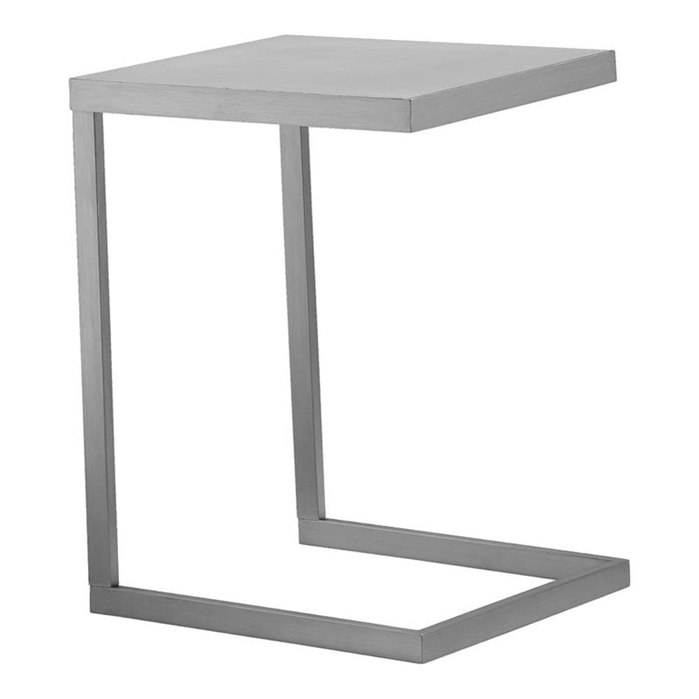Pangea Home Tray Table Brushed Metal Clark-Tt Bm