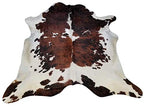HomeRoots 6 Ft Tri-Colored Brindled Cowhide Rug
