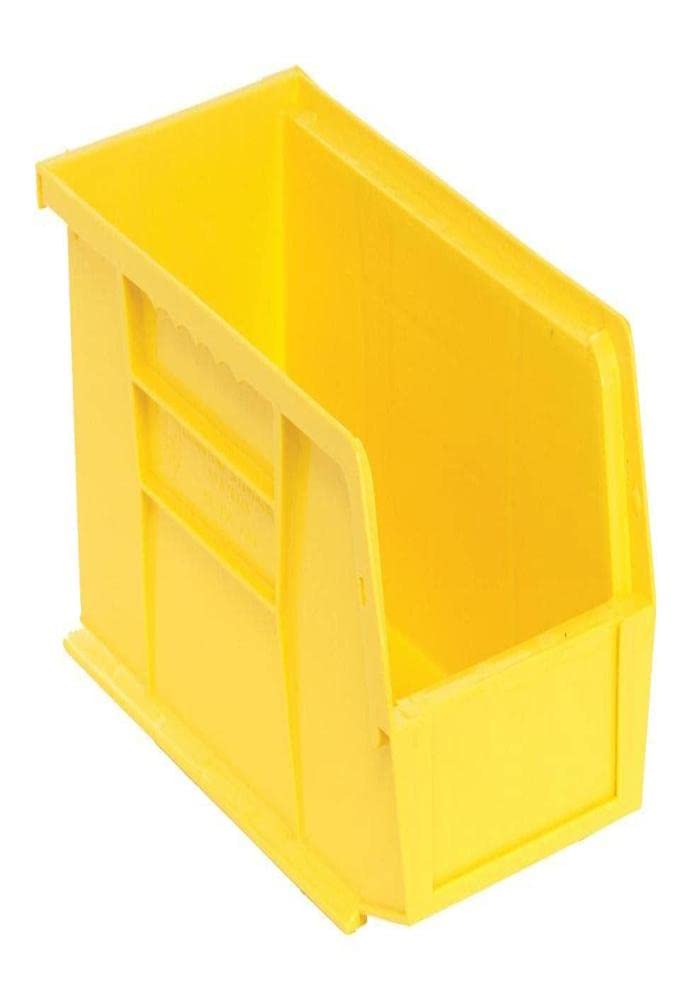Quantum Storage Bin 10-7/8  L, I.D.:10-1/4  Lx4-3/8  Wx4-3/4  H Yellow Carded