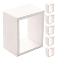 TOYANDONA 6pcs Dollhouse Miniature Storage Rack Floating Shelves Doll House Wall Rack Bookshelf Display Dollhouse Furniture Acce