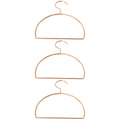 Amosfun 3 pcs Scarf Hanger Rack Semicircular Tie Rack for Scarves Belts Towels Closet Organizer for Door or Wardrobe Space Savin