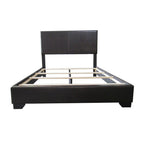 Acme Ireland Iii Upholstered Faux Leather Panel King Bed In Black