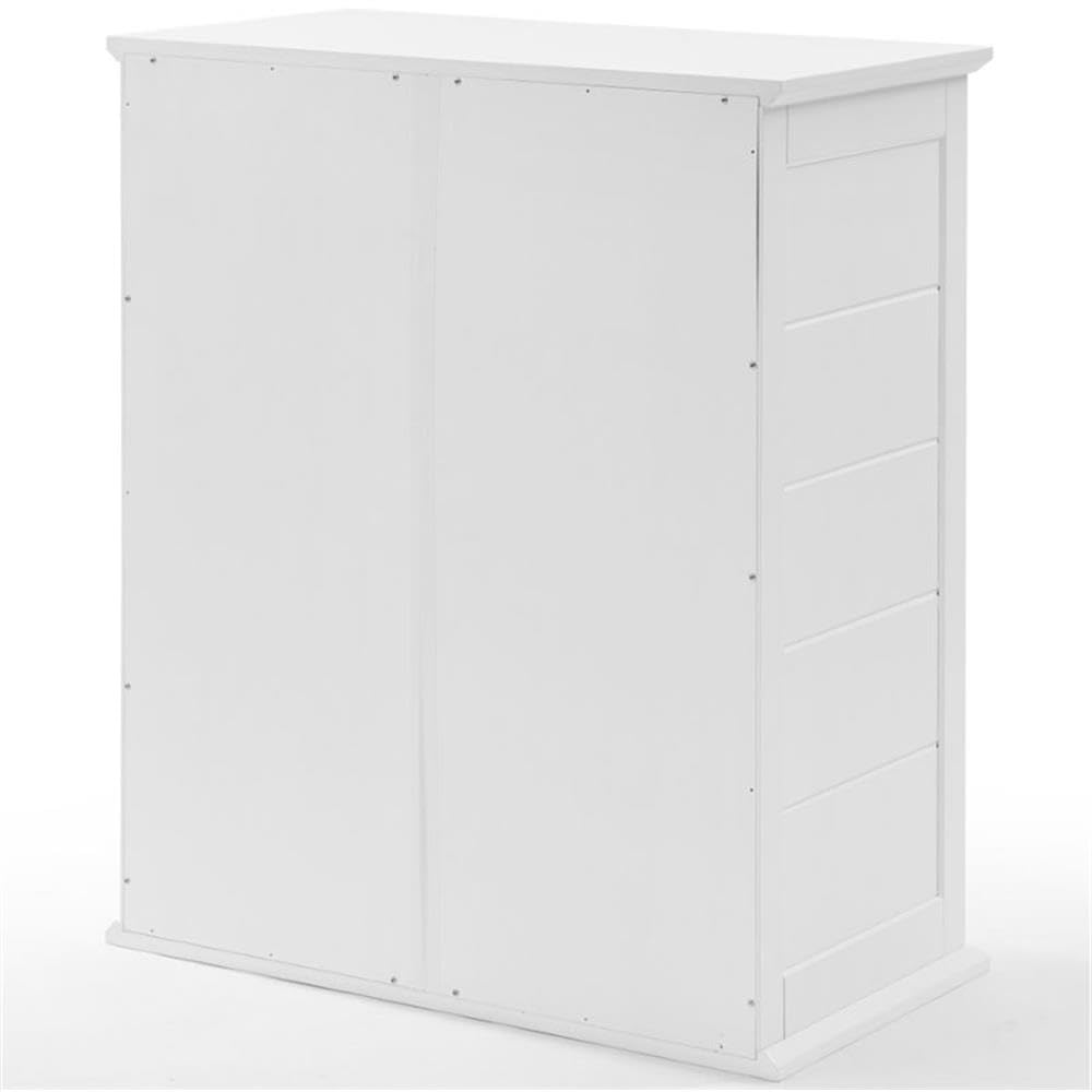 Crosley Furniture Bartlett Stackable Pantry Storage Cabinet with Shelves, Kitchen, Dining, or Laundry Room, White