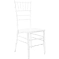 Flash Furniture Wood Chiavari Chairs, 18"L x 15.75"W x 36"H, White