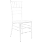Flash Furniture Wood Chiavari Chairs, 18"L x 15.75"W x 36"H, White