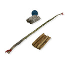 Nessastores - Sweetgrass Braid Smudge Kit + White Sage + Peruvian Palo Santo #Jc-222 (1 Kit)