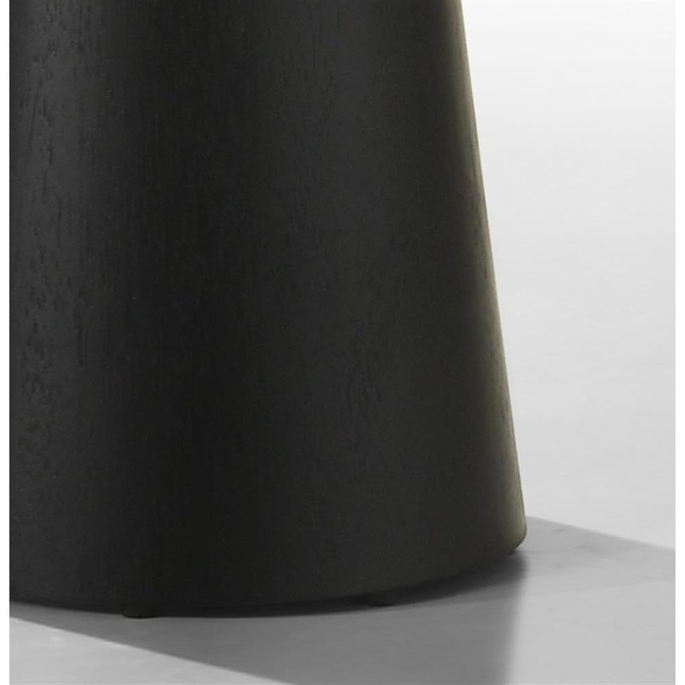 LILOLA LIVING Jasper Ebony Black 22" Round End Table