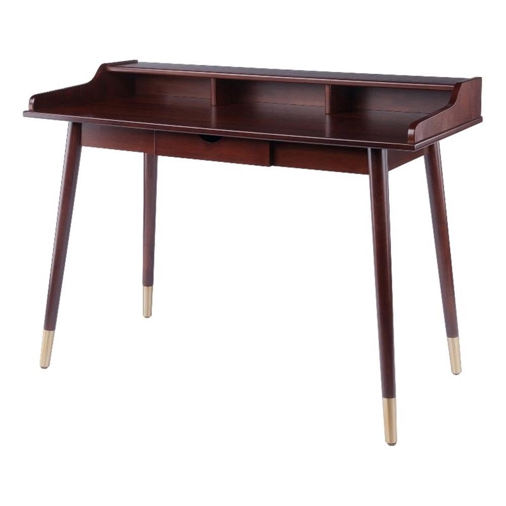 Winsome Wood Sonja Writing Desk, Walnut, 47.2&quot;W X 22&quot;D X 34&quot;H