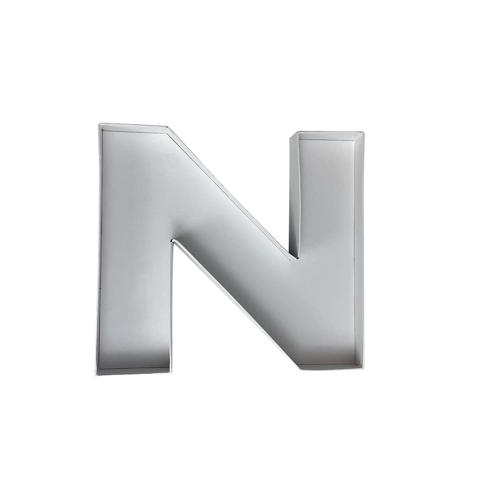10  N or Z Shaped Cardboard Letter Mache Chocolate Sweets Candy Container Box (White,N)