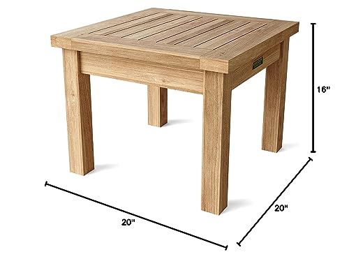 Anderson Teak Bahama 20" Square Table, Mini
