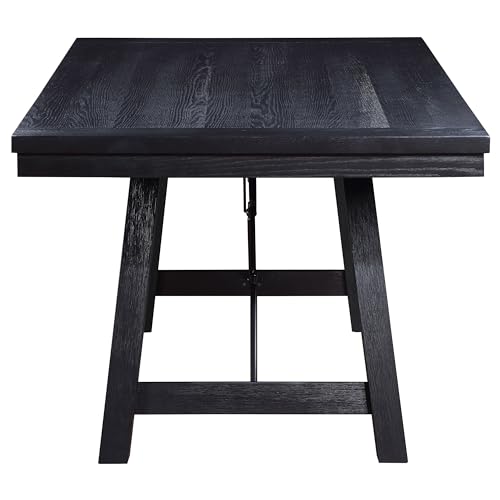 Coaster Home Furnishings Newport 5-Piece Rectangular Trestle Table Dining Set Black