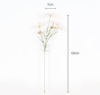 2 Pcs Artificial Flowers Plants Calliopsis Silk Flower Arrangements Wedding Bouquets Decorations Plastic Floral Table Centerpiec
