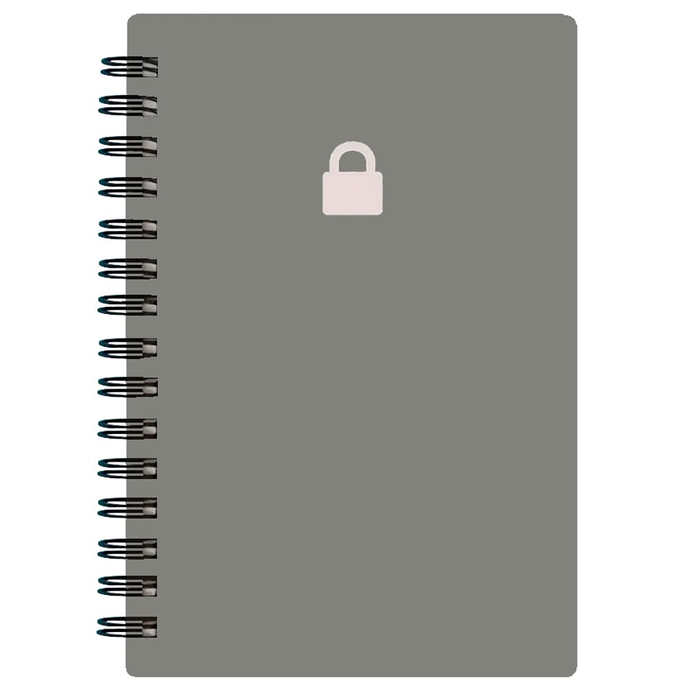 Spiral Password Book With Alphabetical Tabs - 3.5X5.25 Inch Password Keeper With A-Z Tabs For Internet Login, Website, Username,