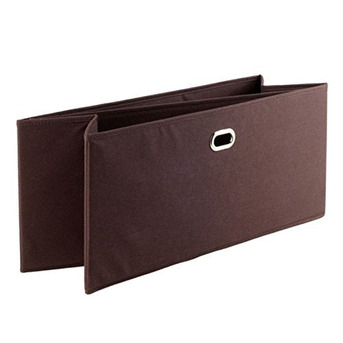 Ergode Wood Torino Folding Fabric Baskets - Versatile Storage Solution for Bedroom (38222-VV)