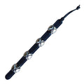 RRD Hanging Sleigh Bells for Door - Shopkeepers Bell Over The Door - Door Hanging Bell on Black Leather Strap - Multi-Purpose Ji