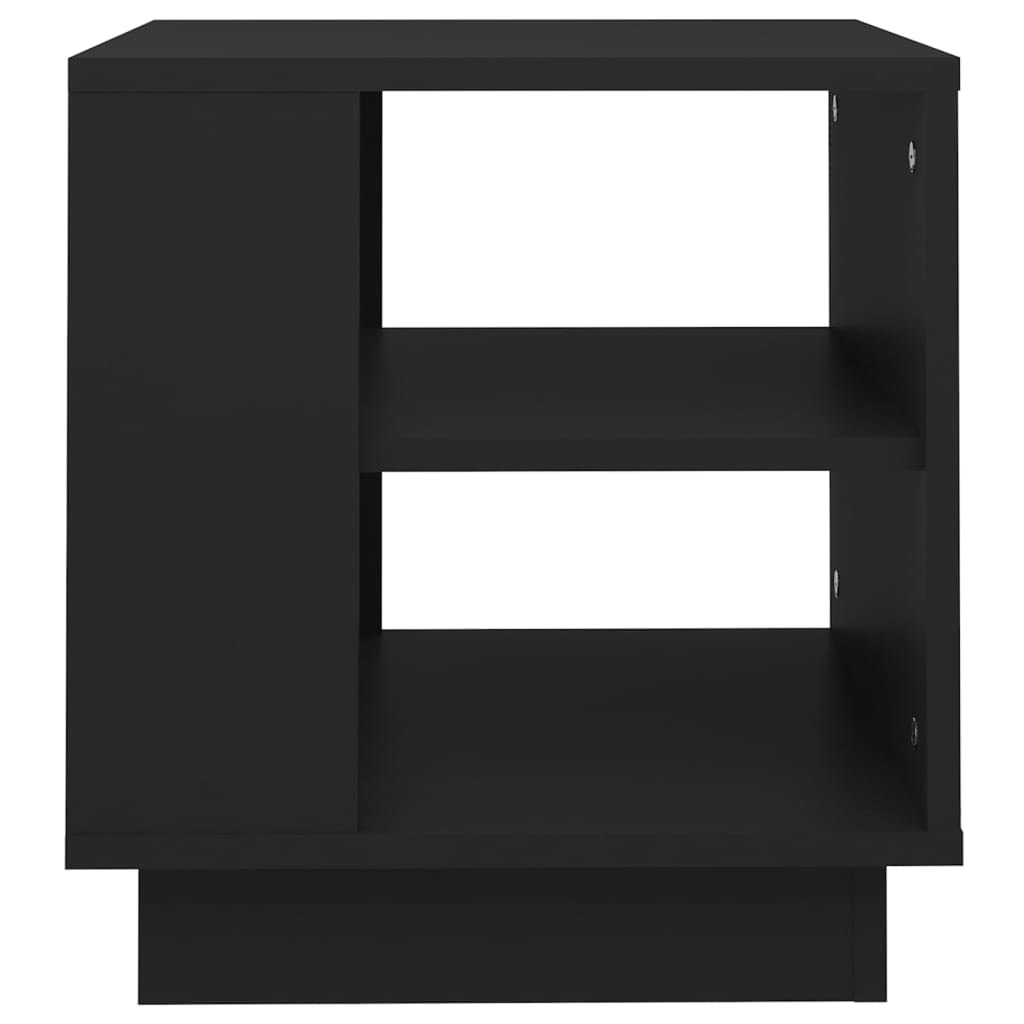 vidaXL Black Coffee Table 40x40x43 cm Multilayer Wood