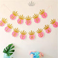 Jagmag Glitter Happy Birthday Banner for Girls Birthday/Birthday Decoration Items for Girls(Pink)