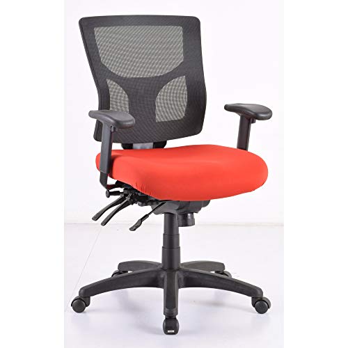 Lorell Llr62007 High/Mid-Back Padded Fabric Chair Seat Red