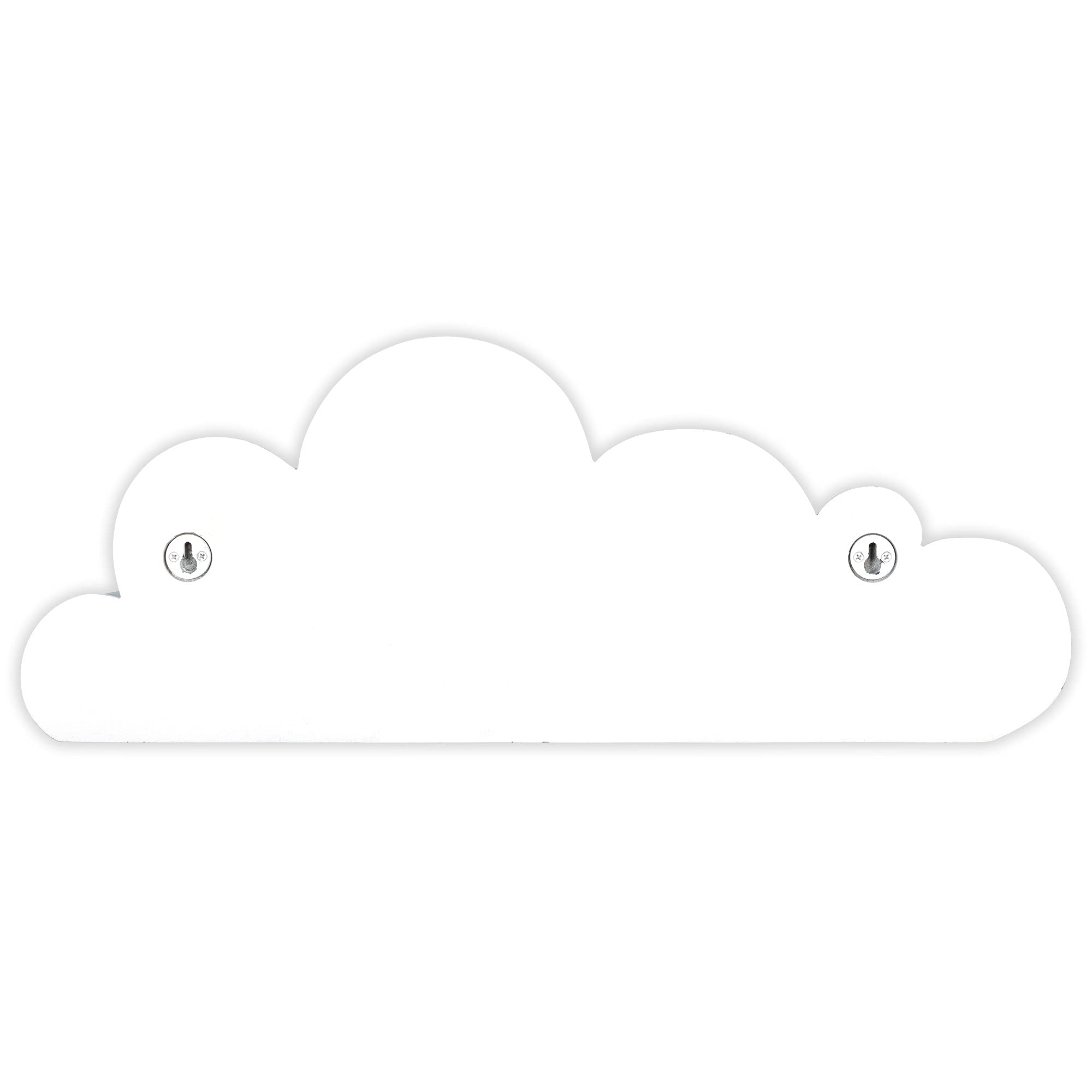 HomeRoots Multi 100% MDF Blue and White Cloud Wall Shelf