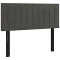 vidaXL Headboard Dark Gray 39.4x2x30.7/34.6 Velvet