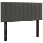 vidaXL Headboard Dark Gray 39.4x2x30.7/34.6 Velvet