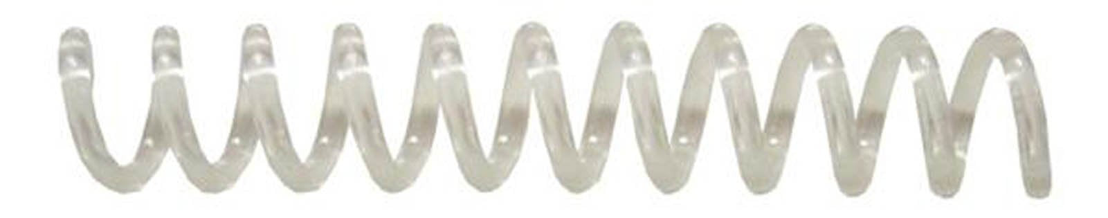 Trubind 6Mm (1/4 In.) Spiral Binding Coils For Reports, Presentations And Proposals | 4:1 Pitch | 12 In. Length | Clear | 30 She