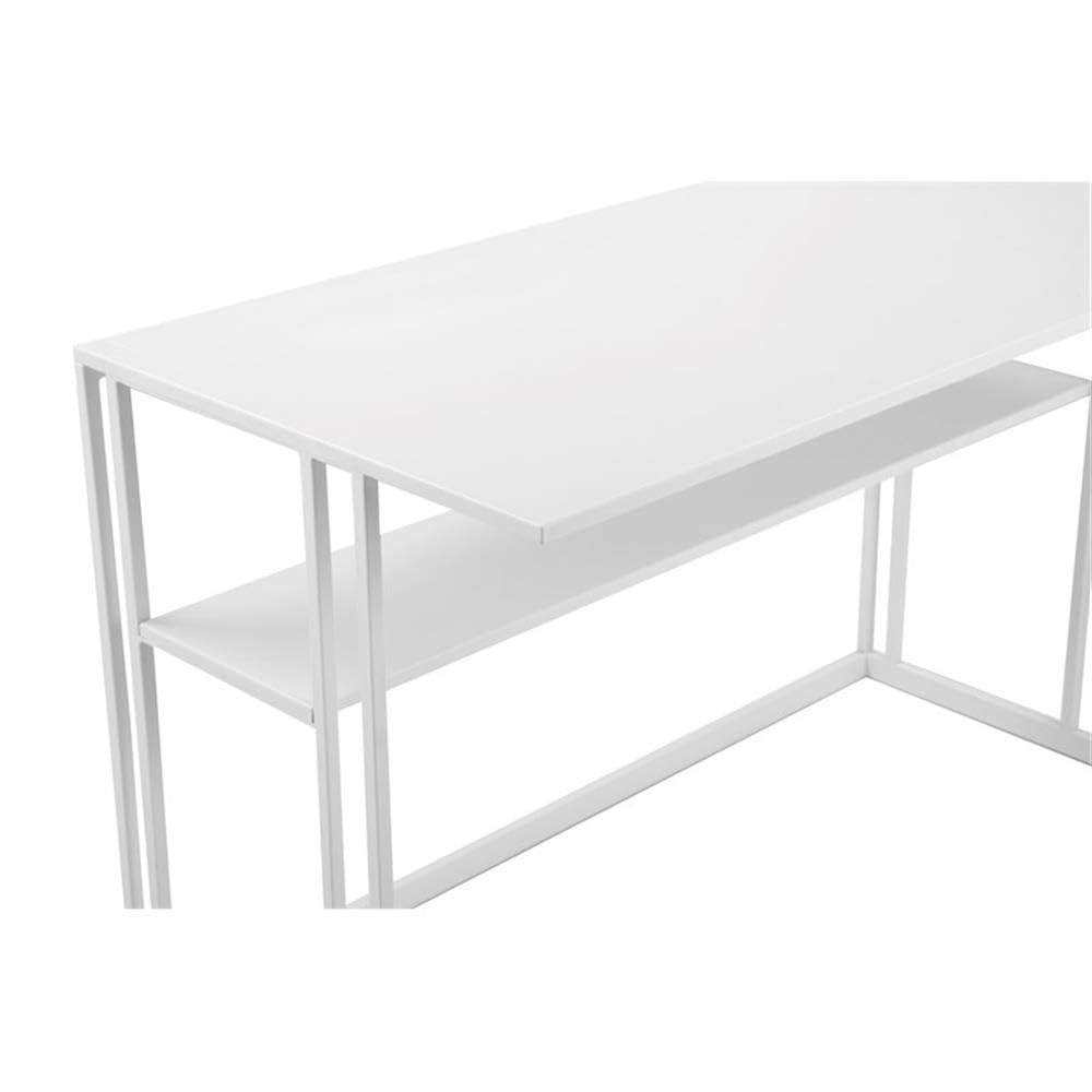 Pangea Home Miley Desk Metal White