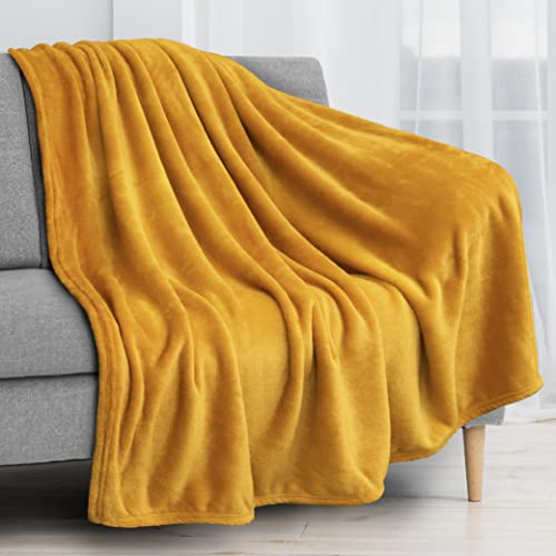 Pavilia Fleece Blanket Throw | Super Soft, Plush, Luxury Flannel Throw | Lightweight Microfiber Blanket For Sofa Couch Bed (Must